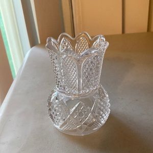 Antique US Glass Co EAPG Minnesota Pattern Match Safe Holder